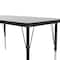 Correll Rectangle Adjustable Height Activity Kids School Table, Melamine Laminate, Gray Granite AM2448-REC-15 - alternate 3